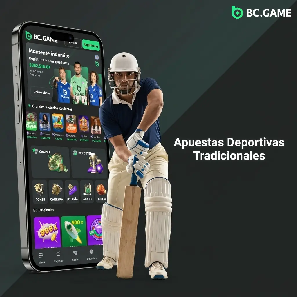 Apuestas deportivas en BC Game: fútbol, NFL, boxeo y béisbol con más de 30 mercados en México