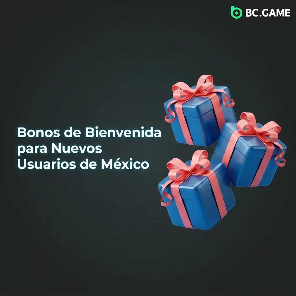 Bonos de bienvenida BC Game México: 40% hasta 7,500 USD y 40 giros gratis en 4 depósitos