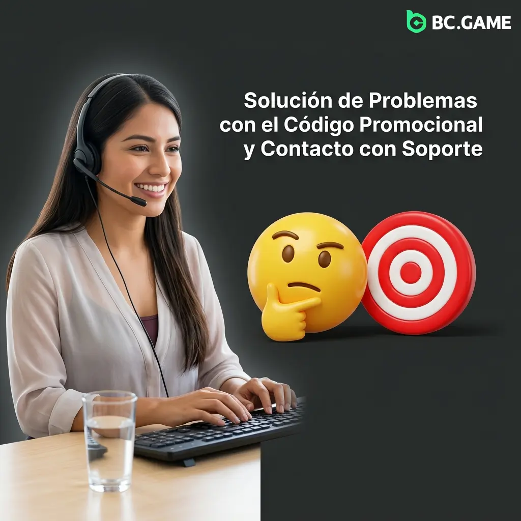 Solución de problemas con código promocional BC Game y canales de soporte disponibles 24/7