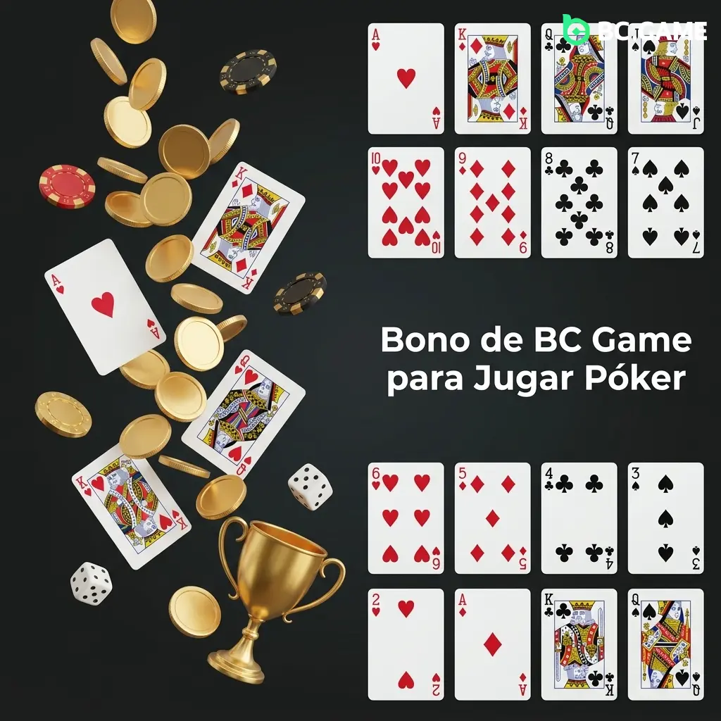 Bono de bienvenida BC Game para póker: 40% hasta 7,500 USD y 40 giros gratis en México