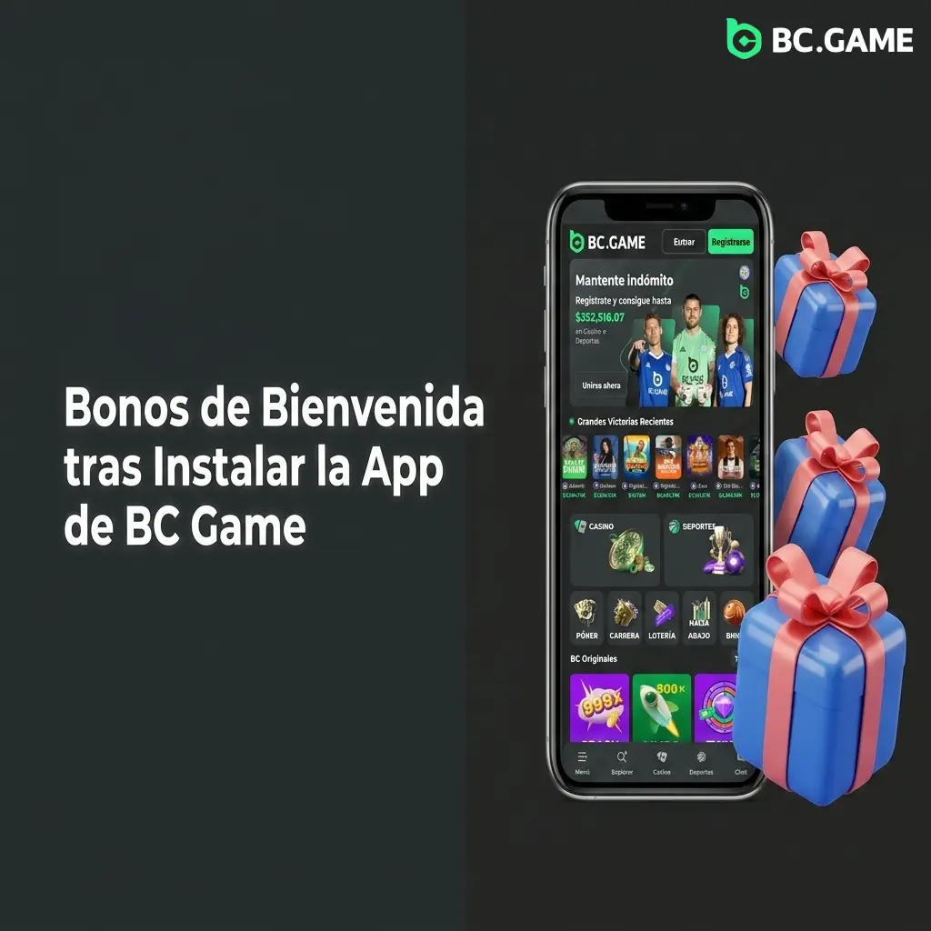 Bonos de bienvenida en la app de BC Game: 40% hasta 7,500 USD en 4 depósitos y 40 giros gratis