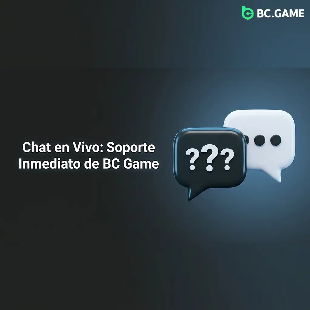 Chat en vivo de BC Game: soporte inmediato para depósitos, retiros, bonos y errores técnicos en tiempo real.