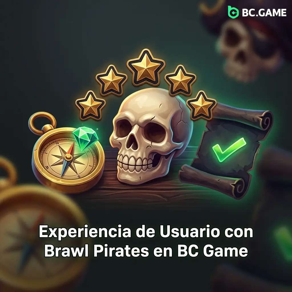 Interfaz intuitiva de Brawl Pirates en BC Game con animaciones piratas, controles accesibles y diseño sonoro temático