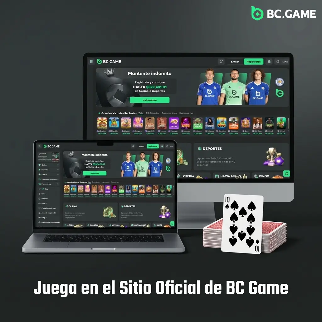 Juega en BC Game desde el navegador oficial sin descargar apps, con acceso a casino, slots y apuestas deportivas