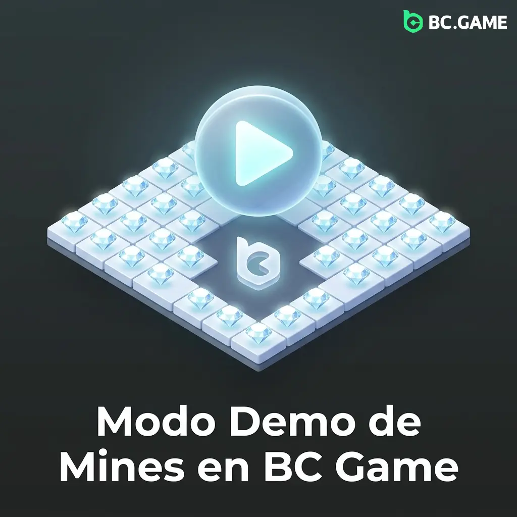Modo demo de Mines en BC Game con créditos virtuales, sin depósito, mecánica real y verificación provably fair
