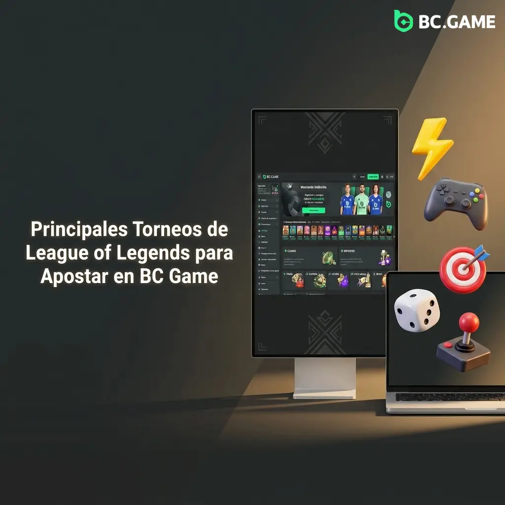 Torneos de League of Legends para apostar en BC Game: Worlds, MSI, LCK, LPL y LEC