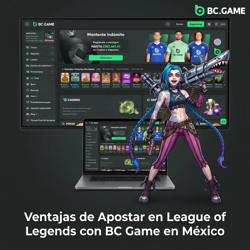 Ventajas de apostar en League of Legends con BC Game en México: bonos, pagos locales y app móvil